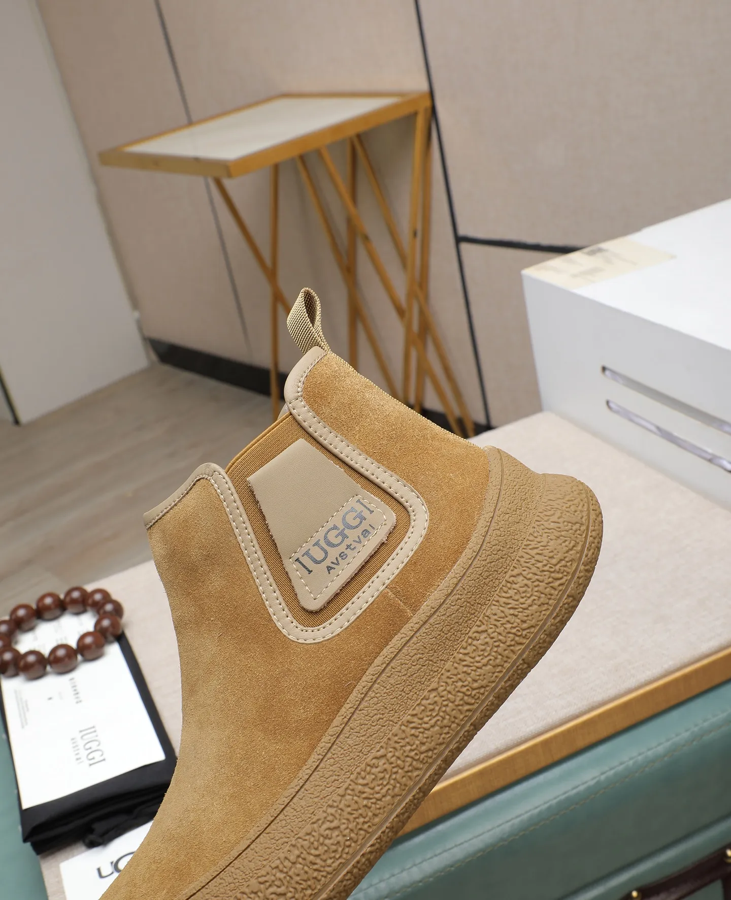 Men's shoes 💰580 IUGGI new retro presbyopia men's shoes, casual and versatile, full of high-end sense, fashionable, luxury and personalized style, joint model, retro presbyopia factor, full of handsome style, first layer suede cowhide, lining wool, rubber outsole, light and non-slip size: 39-44